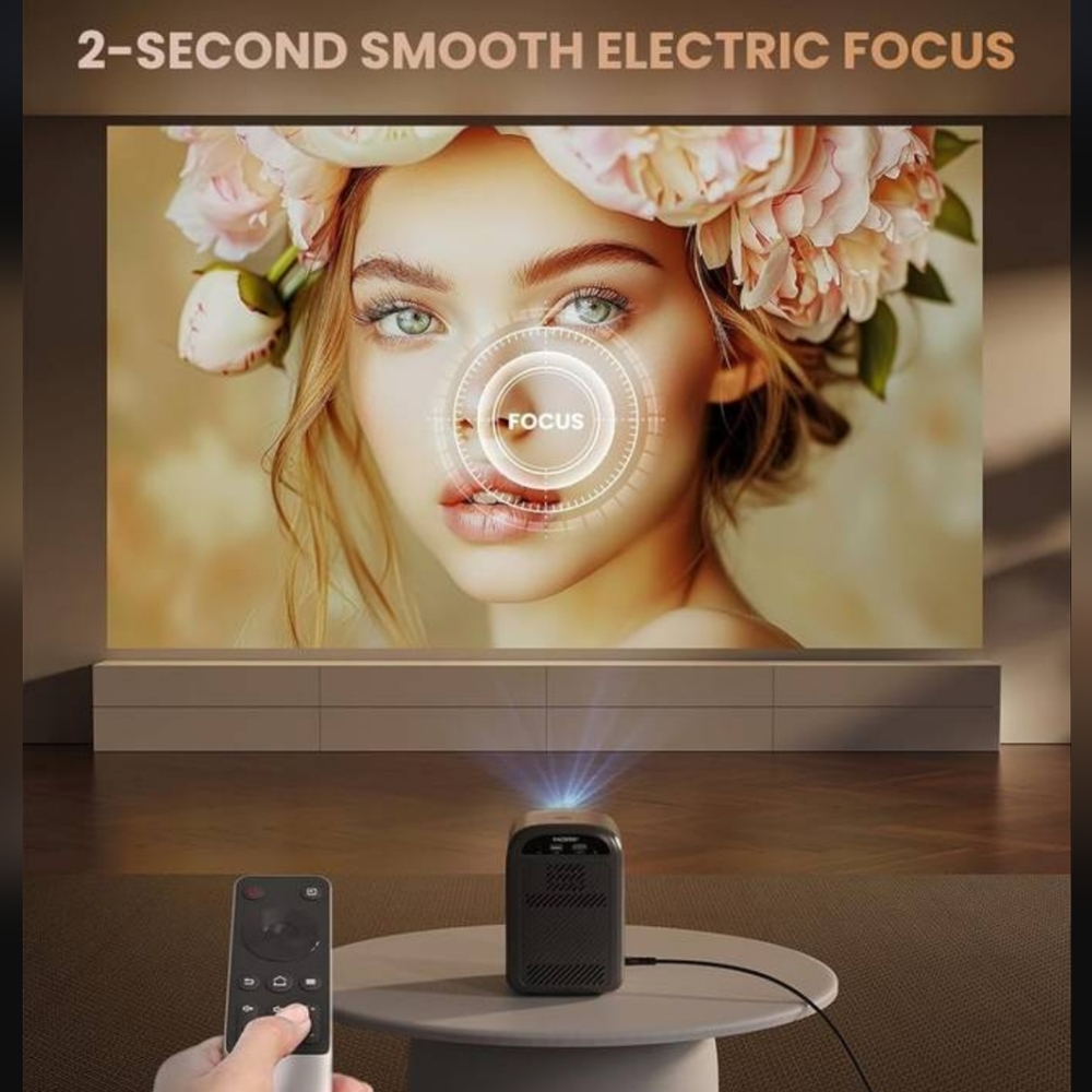 Projector Portable Compact Streaming Growview Remote BT usb hdmi NEW in Box - Picture 4 of 9